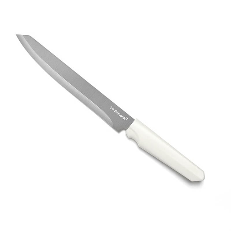 Bộ dao 5 món LocknLock gồm 4 dao, 1 khối đỡ dao dán tường bằng PP - Màu Ivory - CKK307S5, , large image number null